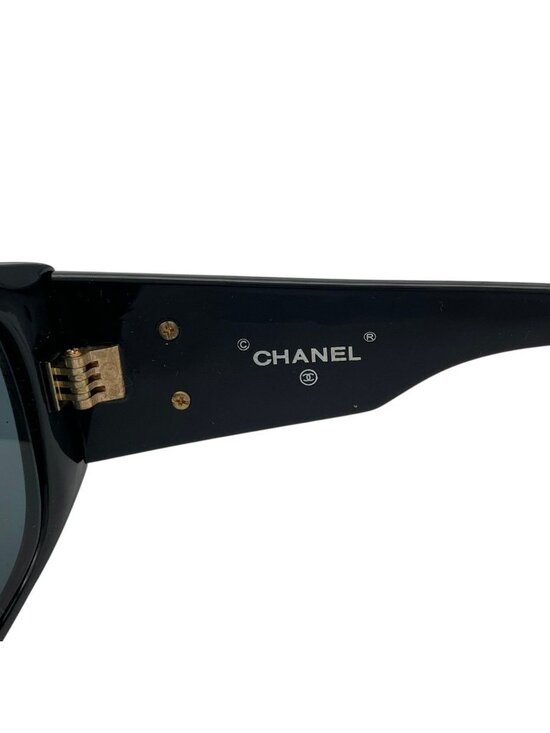 Chanel Sunglasses Eyewear Quilted Black Gold CC Logo Vintage Classic Purple main image 7